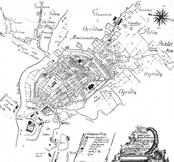 Plan miasta 1780 r.
